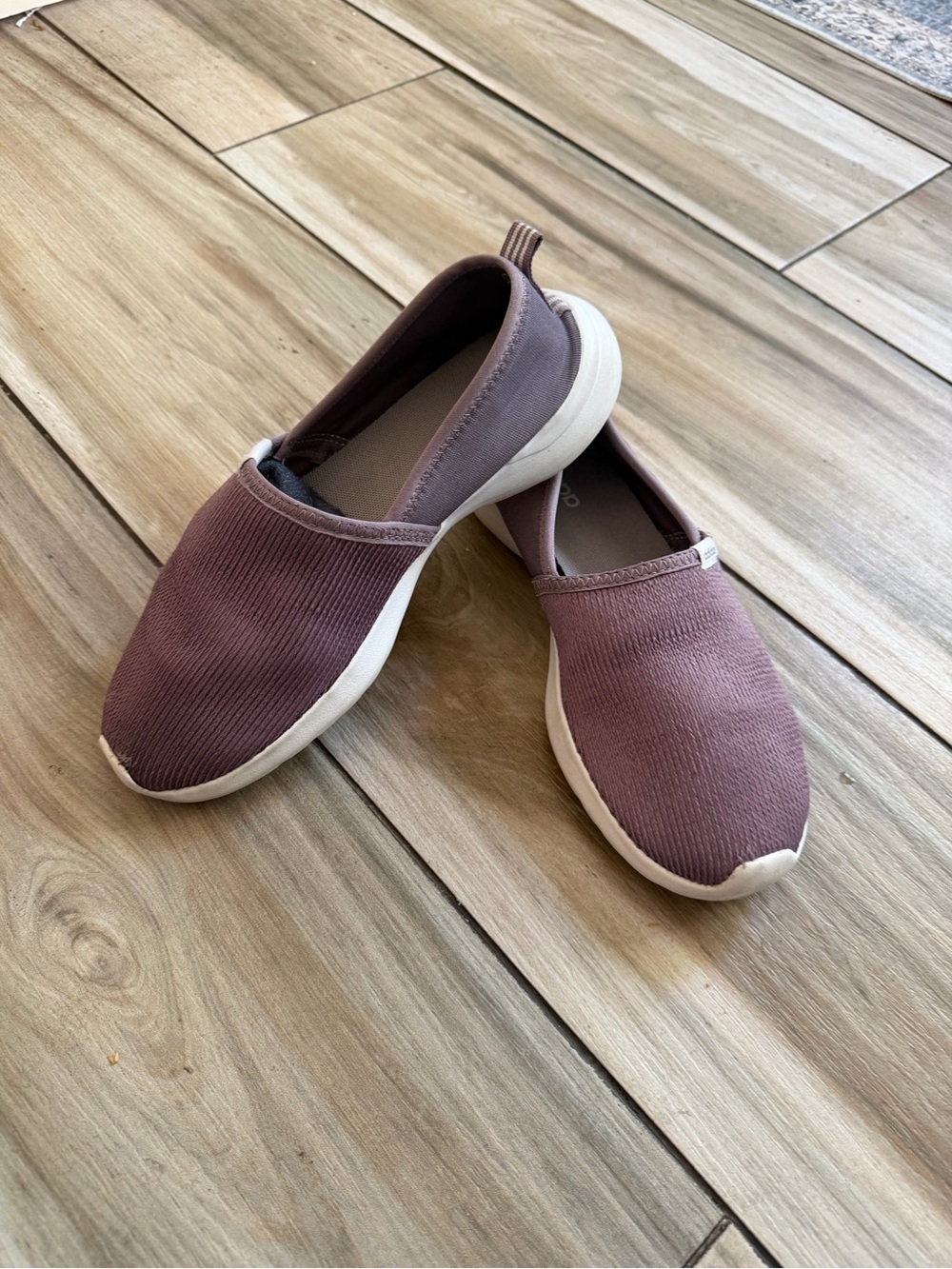 adidas Women's Slip-On Flats in Dusty Mauve